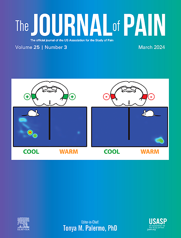 Go to journal home page - The Journal of Pain